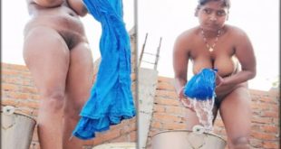 Big Boobs Ragini Bhabhi Full Nude Bathing In Open Area
