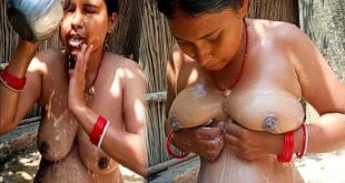 Village Wife Amrita Bhabhi Full Nude Outdoor Bathing and Soaping