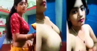 Beautiful Girl Stripping Sari