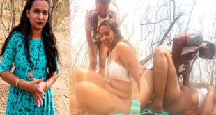 Desperate Wife Kavita Outdoor Fucking with Hubby in Jungle
